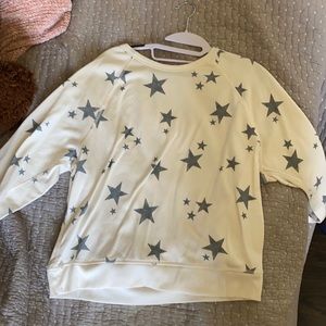 Grayson/Threads star-printed pullover, size S, never been worn